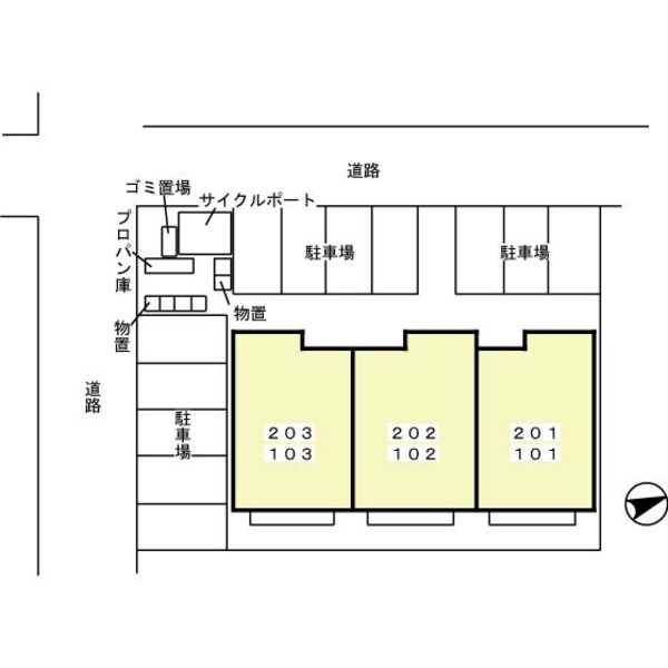 駐車場(配置図)