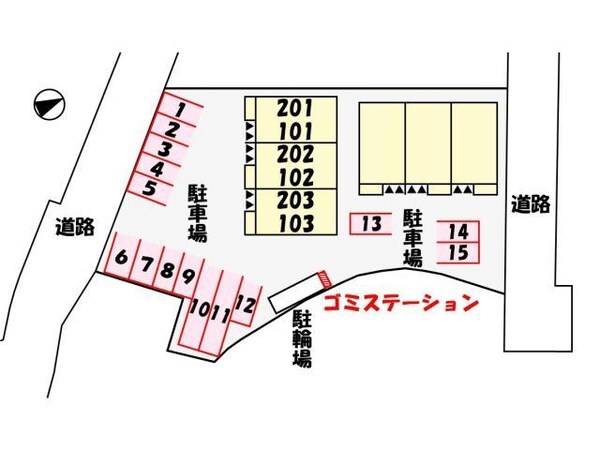 駐車場(駐車図)