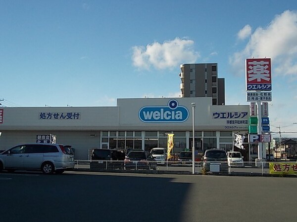 周辺環境(ウエルシア薬局平松本町店まで400m)