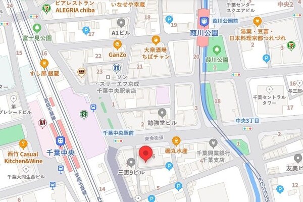 地図(現地待ち合わせ歓迎♪お問合せはタウンハウジング蘇我店まで！)