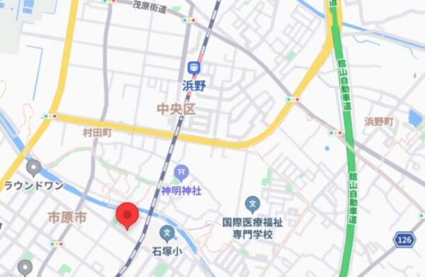 地図(現地待ち合わせ歓迎♪お問合せはタウンハウジング蘇我店まで！)