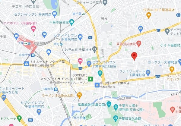 地図(ご来店お待ちしております！043-221-3600)