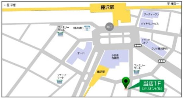 地図(★★大船駅から店舗まで徒歩1分★★)