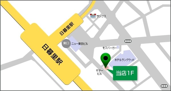 地図(タウンハウジング日暮里店)