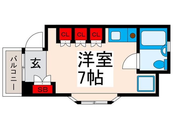 エ－ル谷中の間取り図