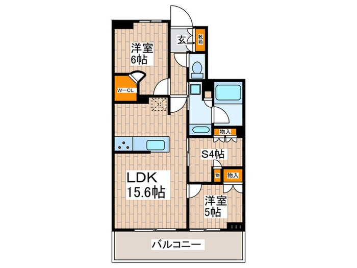 プラウド府中美好町(306)の間取り図