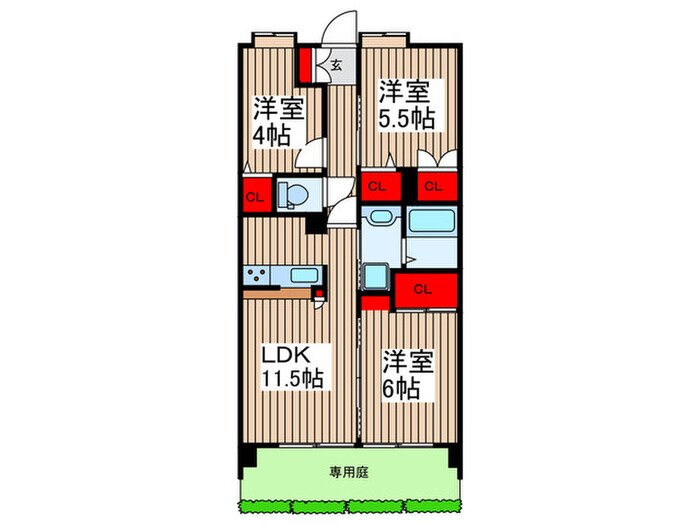 PLENDY東浦和の間取り図