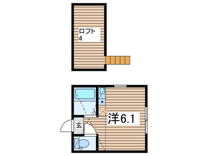 ユナイト宮前平バジーリオの間取り図