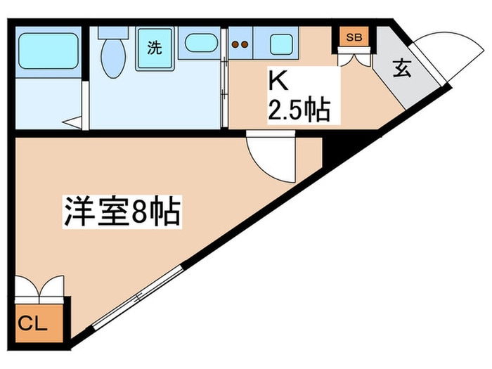 プロス千歳烏山らしくらすの間取り図