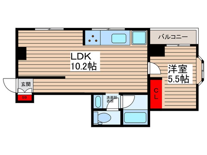 ジュネパレス岡野の間取り図