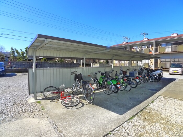 第５サンハイツの駐輪場