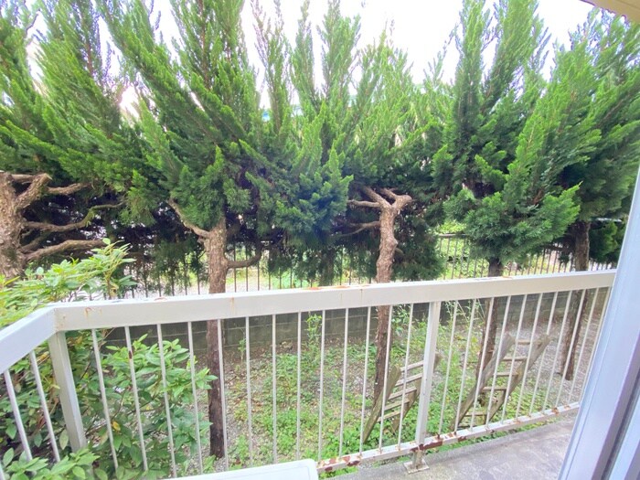 稲荷森マンションの室内からの展望