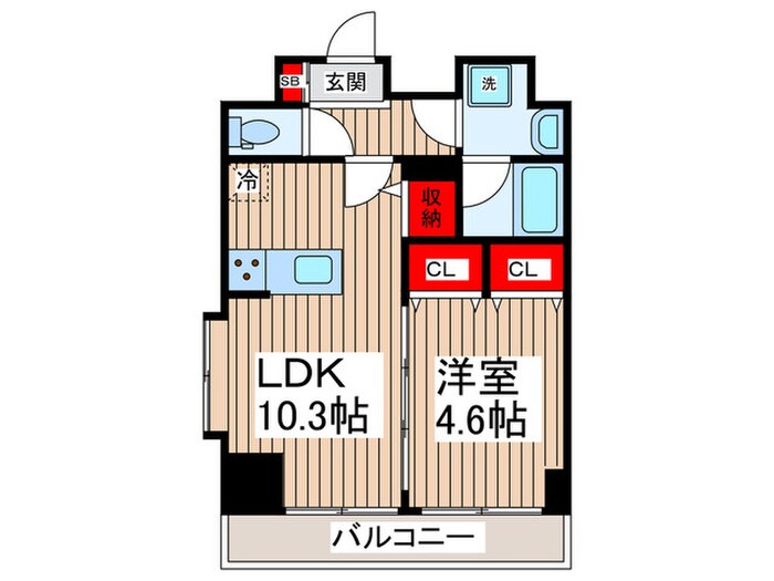 LUNIQ錦糸町の間取り図