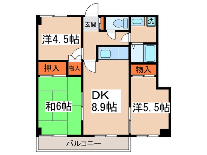 サンスクエアの間取り図