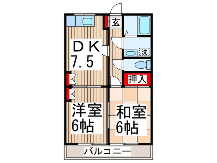 グリ－ンガ－デンの間取り図