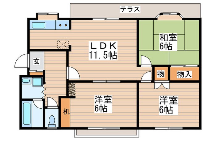 リーベ２１の間取り図