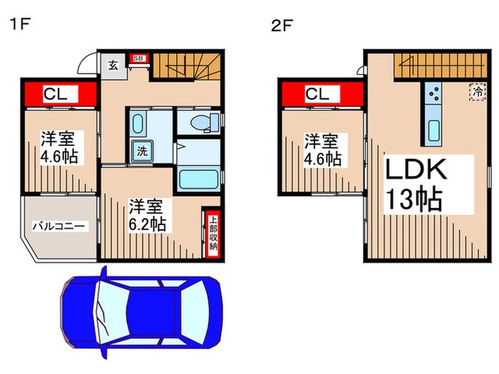 Ｔハウスの間取り図