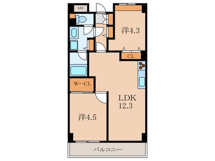 レジディア芝浦の間取り図