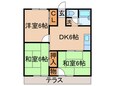 メゾンｱﾙﾍﾞｰﾙの間取図