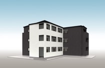 仮）黒部共同住宅新築工事の外観写真