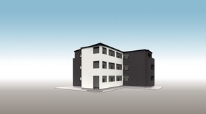 仮）黒部共同住宅新築工事外観写真