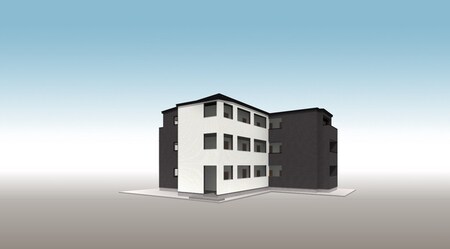 仮）黒部共同住宅新築工事外観写真