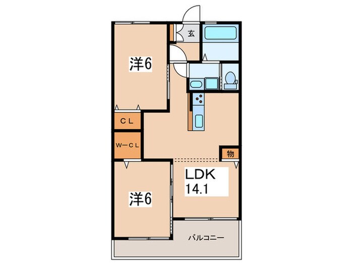 アートヒルズの間取り図