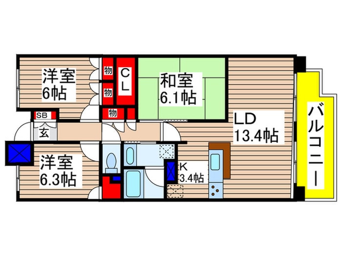 UURコート志木の間取り図
