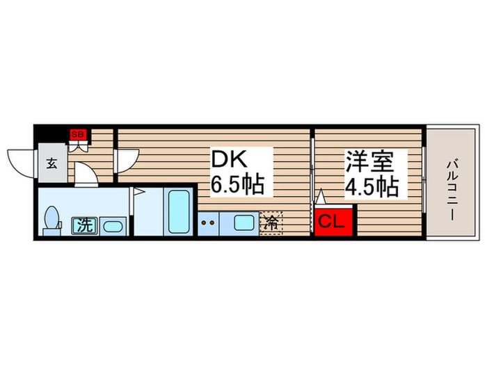 グランパセオ門前仲町(105)の間取り図