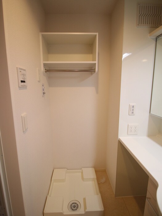 ソレイユの洗濯機置場