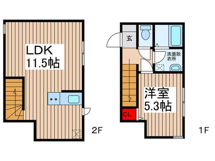 グレースシティ南柏Ⅱの間取り図