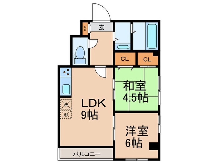 ウェルシィ自由が丘の間取り図