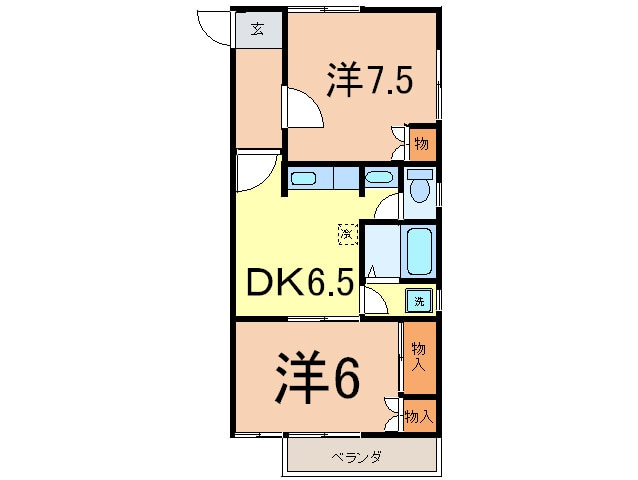 パ－クヒルの間取り図