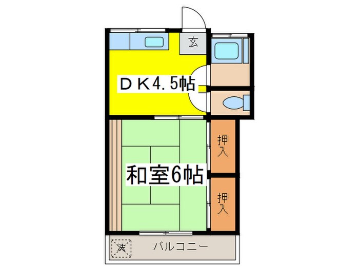 第２三協ハイツの間取り図