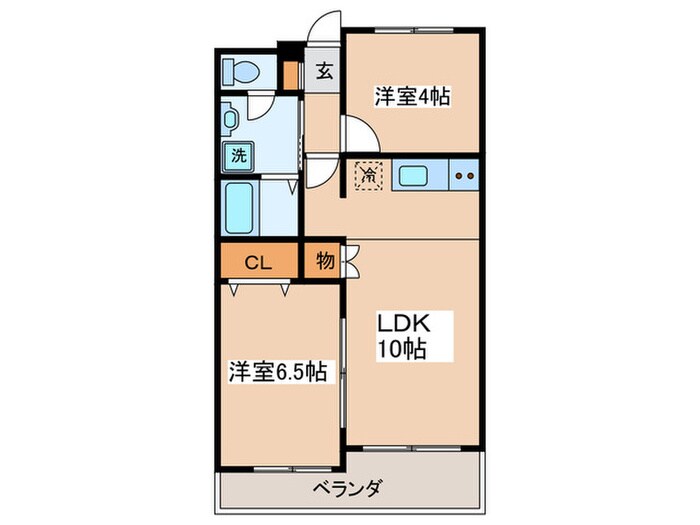 アンソレイエ小竹の間取り図