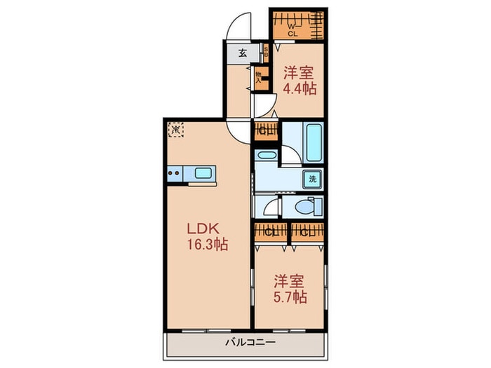 ベルグ文京千駄木の間取り図
