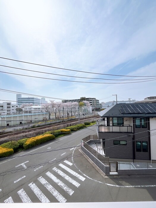 バウムハウス本宿の室内からの展望