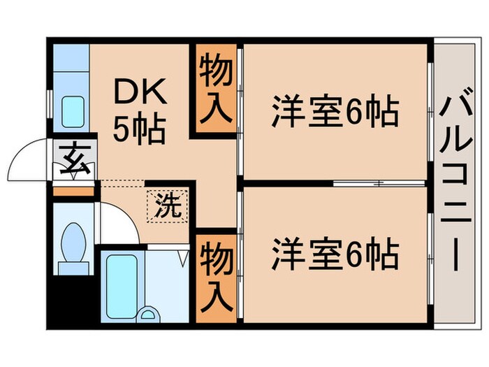 ハイツ服部の間取り図
