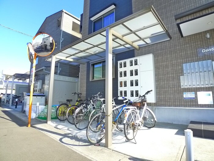 ジェンティーレの駐輪場