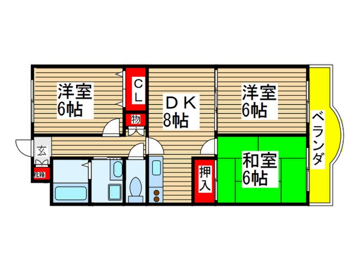 スリーゼヒルの間取り図