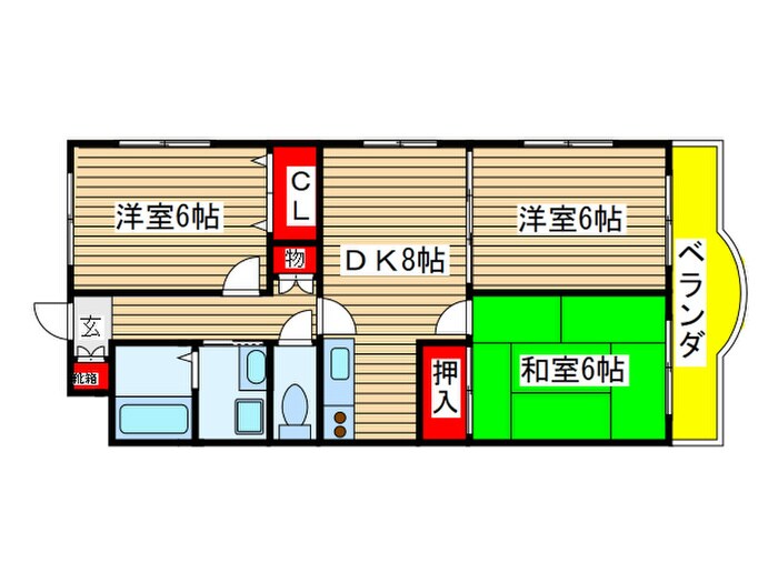 スリーゼヒルの間取り図