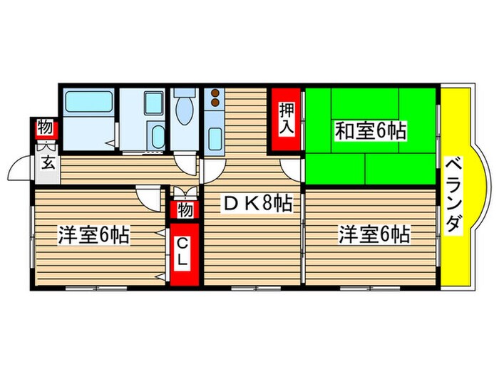 スリーゼヒルの間取り図