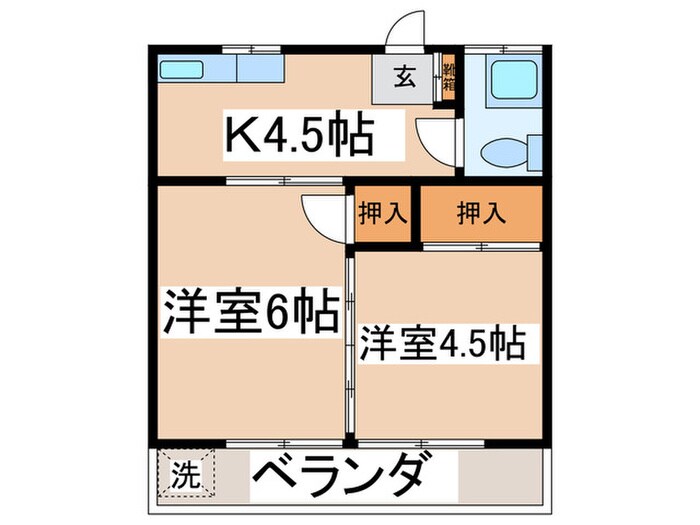 コ－ポ東浦の間取り図