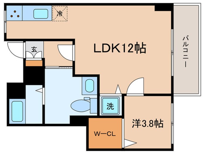 シャトー文京（２０４）の間取り図