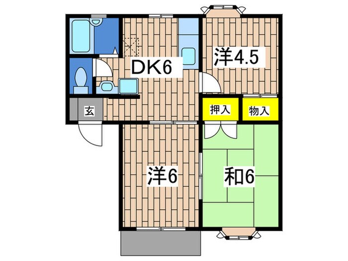 フロ－ラ２の間取り図