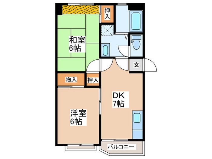 緑ケ丘マンションの間取り図