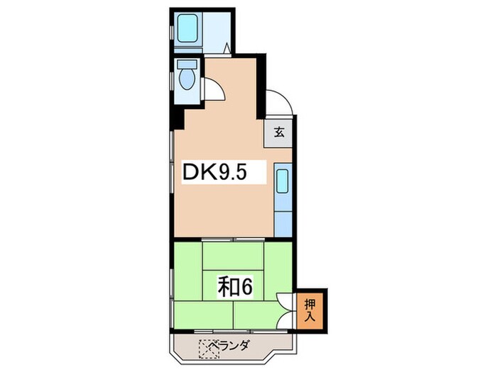 ファンシービル（302）の間取り図