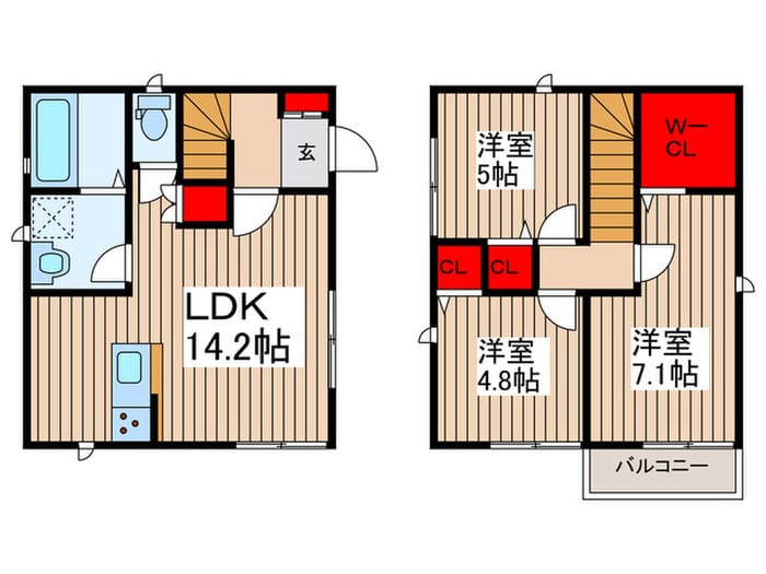 舎人戸建Ｆの間取り図