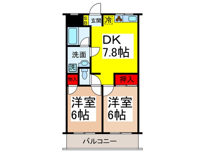 ジャコワ東日本橋マンションの間取り図
