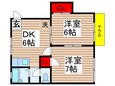 ＴＫハイツＡ棟の間取図
